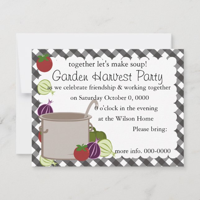 Invitation Un Pot De Soupe (Devant)