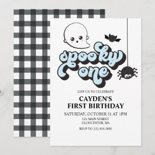 Invitation Un Premier Anniversaire Halloween Effrayant