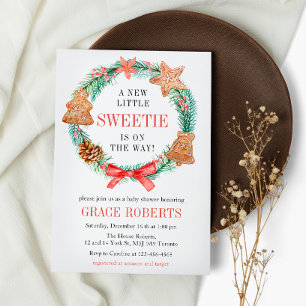 Invitation Un Sweetie est sur le chemin Baby shower de Noël C