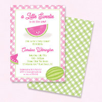 Un Sweetie sur le chemin Baby shower de pastèque