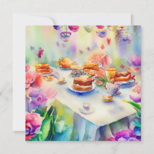 Invitation Un Tea Party Enchantant : Whimsical, Un Baby showe