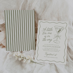 Invitation Un Tini Se Trouve Sur Le Chemin Du Baby shower Mar