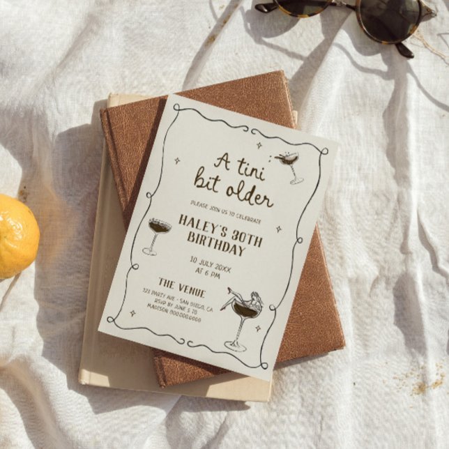 Invitation Un Tini Un Peu Plus Ancien Espresso Martini (Créateur téléchargé)