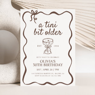 Invitation Un Tini Un Peu Plus Ancien Espresso Martini Brown 