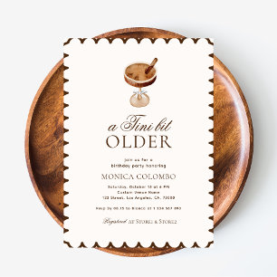 Invitation Un Tini Un Peu Plus Ancien Espresso Martini fête d