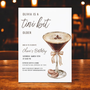 Invitation Un Tini Un Peu Plus Ancien Espresso Martini fête d