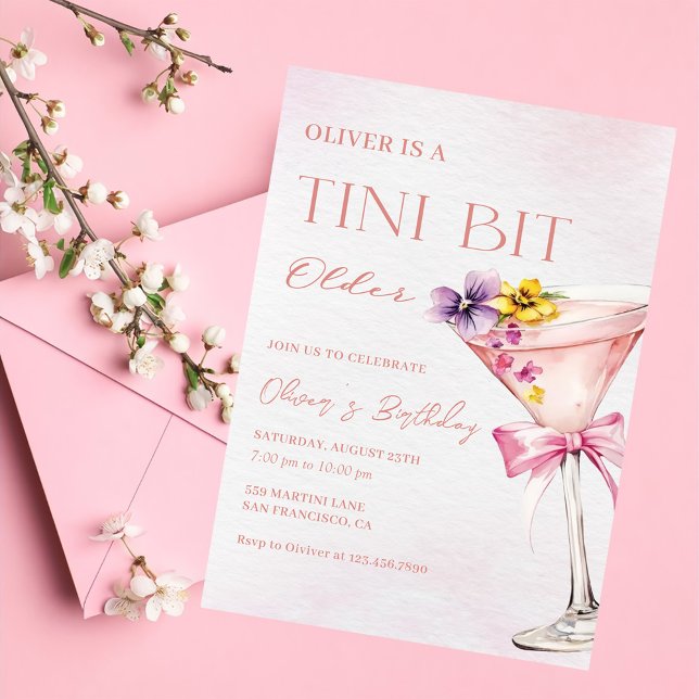 Invitation Un Tini Un Peu Plus Ancien Martini (Créateur téléchargé)