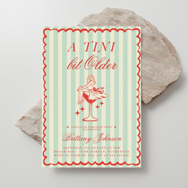 Invitation Un Tini Un Peu Plus Ancien Martini (Créateur téléchargé)