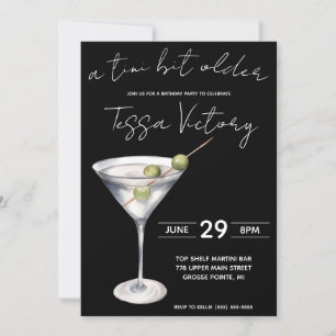 Invitation Un Tini Un Peu Plus Ancien, Martini Thématique Ann
