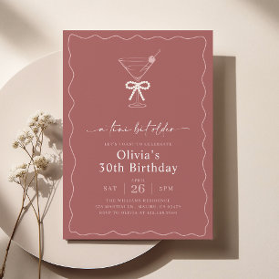 Invitation Un Tini Un Peu Plus Ancien, Pearl Bow Martini Anni