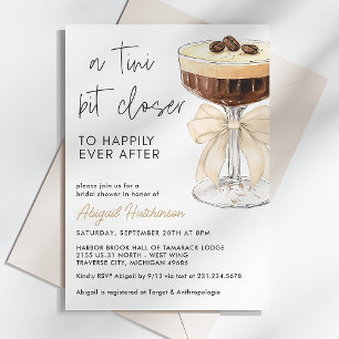 Invitation Un Tini Un Peu Plus Près Bow Espresso Martini Mari