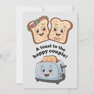 Invitation Un Toast Au Couple Heureux Mariage Drôle
