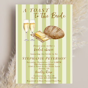 Invitation Un Toast Pour La Mariée Beurre De Sauge Baby Showe