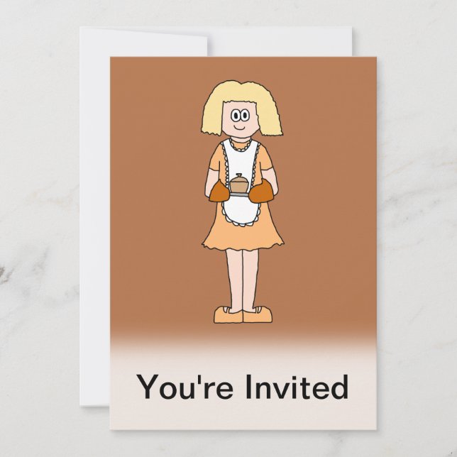 Invitation Un traiteur avec soupe chaude. (Devant)