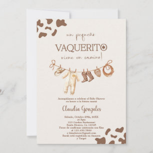 Invitation un vaquerito viene en camino Baby shower