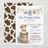 Un Vaquerito Viene en Camino Baby Shower espagnol