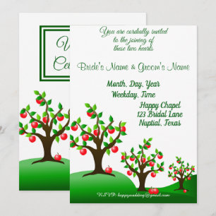 Invitation Un verger de pommes