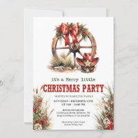 Un vrai conte de Noël cowboy avec roue de wagon