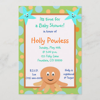 Invitation undersea2, son heure pour un baby shower ! , dans