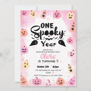 Invitation Une année Éffrayante Halloween Anniversaire Invita