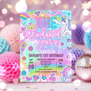 Invitation Une année enchantée Princesse de conte de fées 1er