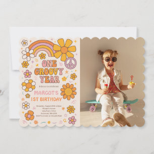 Invitation Une année Super 1ère fête d'anniversaire Photo