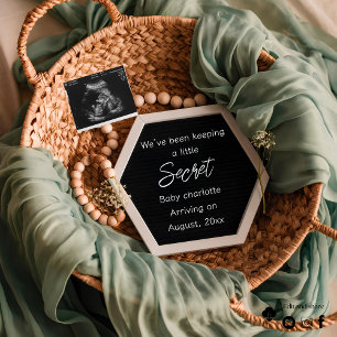 Invitation une annonce de grossesse élégante et belle 