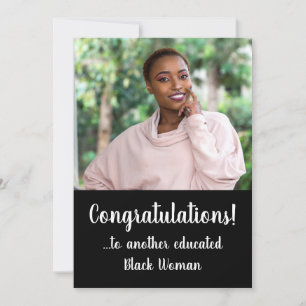 Invitation Une Autre Femme Noire instruite Diplôme de Photo