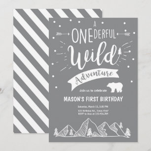Invitation Une aventure sauvage extraordinaire Anniversaire I