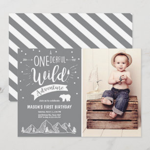 Invitation Une aventure sauvage extraordinaire Anniversaire I