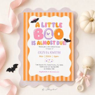 Invitation Une Baby Shower A Little Boo