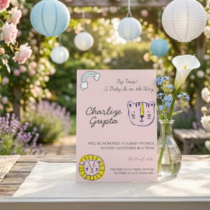 Invitation Une Baby-Shower Bébé Est en Route