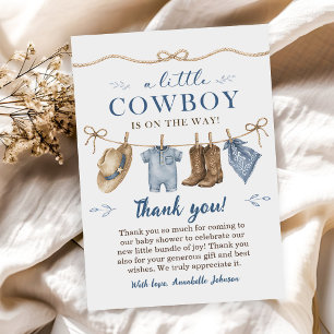 Invitation Une Baby Shower Cowboy pour Petit Garçon