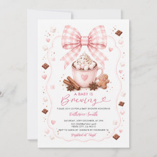 Invitation Une Baby Shower 'Un Bébé Est En Train De Brasser'