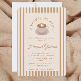 Invitation Une Baby Shower "Un Bébé se Prépare"