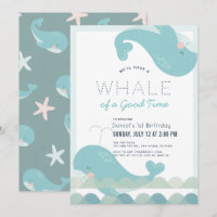 Une baleine d'un bon moment Blue Boy 1er anniversa