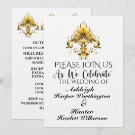 Invitation Une belle journée pour un Mariage sur le lin - Voi