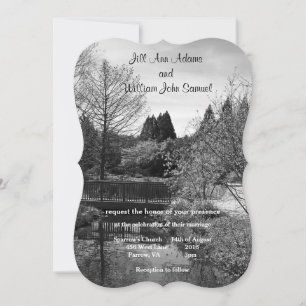 Invitation Une belle scène de lac pour un mariage