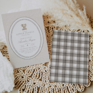 Invitation Une Douce Petite Cacahuète Fête de Bébé Mixte