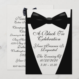 Invitation Une élégante soirée habillée en tenue de soirée no
