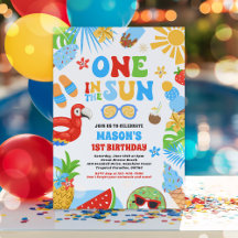 Une fête d'anniversaire de 1ère année sur la plage