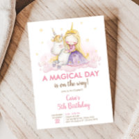 Une fête d'anniversaire licorne de jour magique 