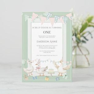 Invitation Une fête d'anniversaire pour une petite oie