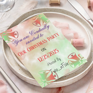 Invitation Une fête de Noël différente 