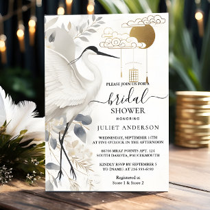 Invitation Une Fête des mariées Plumes Asiatique Sky Cloud Cr