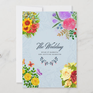 Invitation Une fête florale de l'amour