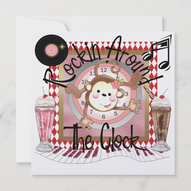 Invitation Une fête royale Rockin' Party - SRF (Devant)