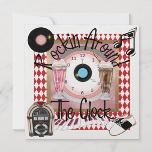 Invitation Une fête royale Rockin' Party - SRF