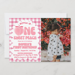 Invitation Une Fille au Prunier Sucré pour son 1er Anniversai