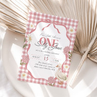 Une fille d'oie sotte Cottagecore rose 1er anniver